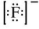 What is the Lewis symbol of the fluoride ion? A)    B)    C)    D)    E)   