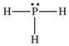 According to the VSEPR theory, what is the geometry (shape)  around the phosphorus atom in the Lewis structure shown below?   A) linear B) bent (angular)  C) trigonal planar D) trigonal pyramidal E) tetrahedral