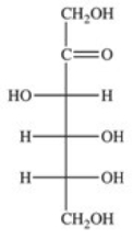 The open chain structure of D-fructose is shown.What is the Haworth projection for β-D-fructose?   A)    B)    C)    D)    E)   
