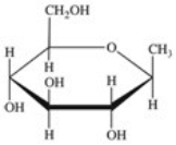 <strong>Gentobiose,a rare disaccharide found in saffron,produces two identical monosaccharides when it undergoes hydrolysis.What is the structure of the monosaccharide hydrolysis product? </strong> A) B) C) D) E)None of these are correct.