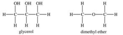 <strong>Glycerol is a very polar compound.Dimethyl ether is only slightly polar.Which statement is TRUE? </strong> A)Glycerol is less viscous than dimethyl ether. B)Glycerol will have a greater surface tension than dimethyl ether. C)Dimethyl ether has a lower vapor pressure than glycerol. D)The viscosity of both substances will increase with increasing temperature. E)Glycerol will evaporate at a faster rate than dimethyl ether.