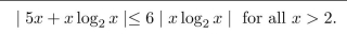Use O-notation to express the following statement: