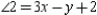   -The adjacent angles shown are complementary. If m   while m   , find an expression for the measure of the right angle in terms of x and y.