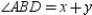  -  is separated into smaller angles by   and   , rays in the interior of   . If m   , m   , and m   , then m   equals: