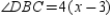   -If m   , m   , and m   , find x. A)  x = 8 B)  x = 8.25 C)  x = 8.5 D)  x = 8.75
