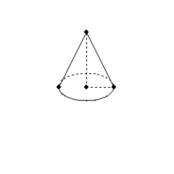   -Find the length of slant height l of a right circular cone for which the length of radius is r = 3 cm and the altitude measures h = 4 cm.
