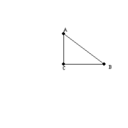   -Given that m   = 90° and that the triangular region is revolved about side   , the related solid of revolution is a right circular cone with radius BC and altitude AC.