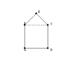   -If the area of quadrilateral ABCD is 27   and the area of   is 11   , find the area of pentagon ABXCD.