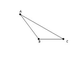   -To construct the altitude from vertex A to side   of the obtuse triangle   , one begins by constructing the midpoint of   .