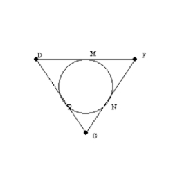   -  is inscribed in   P in such a way that m     m     m   . Which angle of   has the greatest measure?