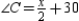 For cyclic quadrilateral ABCD, m   and m   . Determine the value of x. A)  x = 50 B)  x = 100 C)  x = 120 D)  x = 130