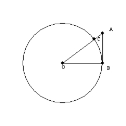   -  is tangent to   at point B. If m   = 53°, find m   .