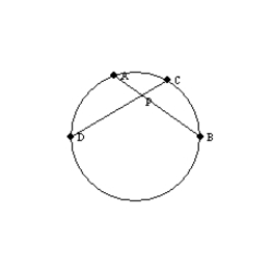   -In the circle shown, m   =   (m     m   ).