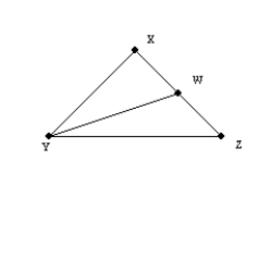   -In the figure,   bisects   of   . Complete the proportion that follows.   ?