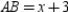   -For trapezoid MNPQ,   . Also, A is the midpoint of   while B is the midpoint of   . If   ,   , and   , find the value of x.