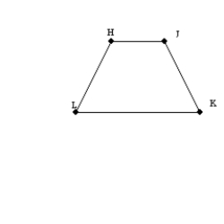   -If M and N are the midpoints of nonparallel sides   and   of trapezoid HJKL, then   .