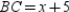   -In   ,   ,   , and   . Find the length of side   .
