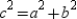 In the Pythagorean Theorem (where   ), the number c represents the length of the hypotenuse of a right triangle.