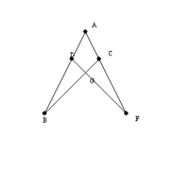   -In the figure,   . If   and   , find   .