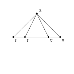   -In the figure, S-T-U-V and   . Draw a conclusion regarding   and   .