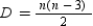 What does the letter D represent in the formula   ?