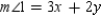 When two lines are cut by a transversal,   and   are one pair of alternate interior angles that are formed. If   and   , what relationship (in simplified form) exists between x and y?