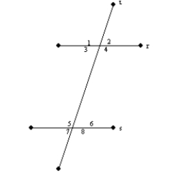   -Given two parallel lines, suppose that the bisectors of two interior angles on the same side of a transversal are drawn to meet at a point. Find the measure of the angle formed by the angle-bisectors.