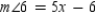   -In the figure,   and transversal t. If   and   , find x.
