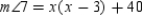 When lines a and b are cut by transversal d,   and   are a pair of alternate exterior angles that are formed. If   and   , find x. A)  x = 3 B)  x = 3.5 C)  x = 4 D)  x = 4.5
