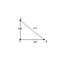   -In the 3-4-5 right triangle, find m   to the nearest degree.