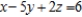 Determine the value of   so that the point   lies on the plane   .