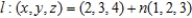 Explain why the lines decribed below are parallel.   and  