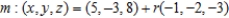 Explain why the lines decribed below are parallel.   and  