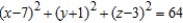 Explain why the plane   is a plane of symmetry for the sphere   .