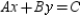 In the form   , find the equation of the line through (-2,-5) and (1,4).