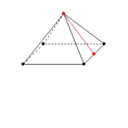   -Use the drawing to explain the following theorem.  The lateral area L of a regular pyramid with slant height of length l and perimeter P for the base is given by   .  [Note: Except for the number of sides for the base, the proof (argument) will not change for another regular polygon.] Given: Regular polygon with slant height of length l and length s for each side of the base Prove:  