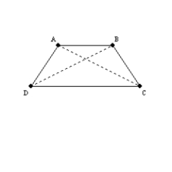   -Suppose that you have already proved that  The diagonals of an isosceles trapezoid are congruent.  Use this theorem to prove that  A pair of base angles of an isosceles trapezoid are congruent.  Supply missing statements and missing reasons for the proof. Given: Trapezoid ABCD;   and   Prove:   S1. R1. S2. Draw   and   R2. S3.   R3. S4. R4. Identity S5.   R5. S6.   R6.