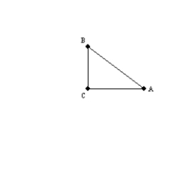   -In the triangle shown,   is a right angle.Explain why   and   are complementary.