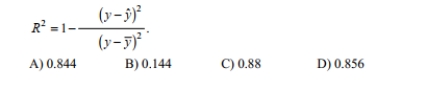 A quadratic regression model is fit to a set of sample data consisting of 6 pairs of data. Given that the sum of squares of residuals is 29.73 and that the y-values are 11, 14, 19, 22, 26, 27, Find