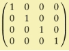 The matrix below describes what kind of covariance structure in a multilevel model?   A) Unstructured B) AR(1)  C) Diagonal D) Variance components
