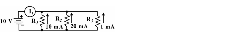   Figure 6-7 -Given the circuit in Figure 6-7, find the total power. A)  0.125 W B)  310 mW C)  187 mW D)  0.035 W