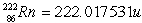 <strong>Radon Rn) is a gas. Its nucleus decays with the emission of an alpha particle to form an isotope of polonium Po): The masses of the particles are: The rest energy of a unified mass unit is 931.5 MeV. The kinetic energy of the ejected particles is</strong> A) 6.26 MeV. B) 6.16 MeV. C) 6.04 MeV. D) 6.61 × 10<sup>-3</sup> MeV. E) 5.73 MeV.