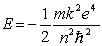 According to the Bohr theory, the allowed energy states for the hydrogen atom are given by the relation   .This formula can be readily extended to other hydrogenic one-electron)  systems. The energy of the second level n = 2)  for the doubly ionized lithium atom is A)  -54.4 eV. B)  13.6 eV. C)  -30.6 eV. D)  -3.4 eV. E)  -1.5 eV.