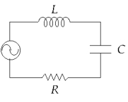   As you increase the frequency in this circuit from zero, the impedance   A)  increases to a maximum and then decreases. B)  decreases to a minimum and then increases. C)  will decrease continuously. D)  does not change. E)  None of these is correct.