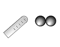   If you bring a negatively charged insulator near two uncharged metallic spheres that are in contact and then separate the spheres, the sphere on the right will have A)  no net charge. B)  a positive charge. C)  a negative charge. D)  either a positive or negative charge. E)  None of these is correct.
