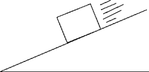   Which of the following free-body diagrams represents the block sliding down a frictionless inclined plane?   A)  1)  B)  2)  C)  3)  D)  4)  E)  5) 