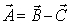 <strong>The vector equation that describes the relationship among vectors , , and is </strong> A) . B) . C) . D) . E) .