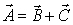 <strong>The vector equation that describes the relationship among vectors , , and is </strong> A) . B) . C) . D) . E) .