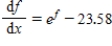 Find the equilibrium solution of the equation of change   .Consider only positive values of x. ​ A)    B)    C)    D)   