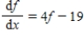The function   satisfies the equation of change   .For what values of f is the graph of f versus x increasing? Round your answer to two decimal places, if necessary. ​ A)    B)    C)  ​   D)   